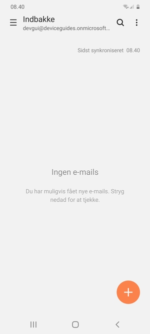 Din Gmail er klar til brug