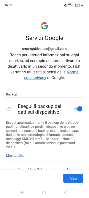 Seleziona Altro