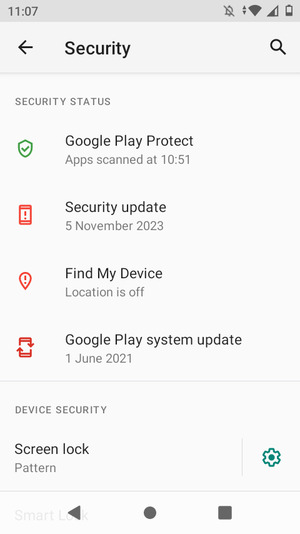 Your phone is now secure with a screen lock