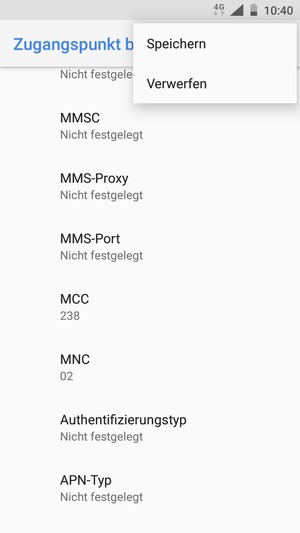 Wählen Sie Speichern