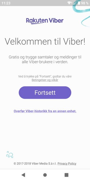 Applikasjonen er klar til bruk