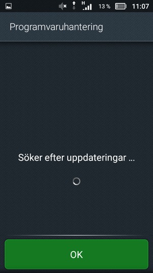 Vänta på att sökningen avslutas