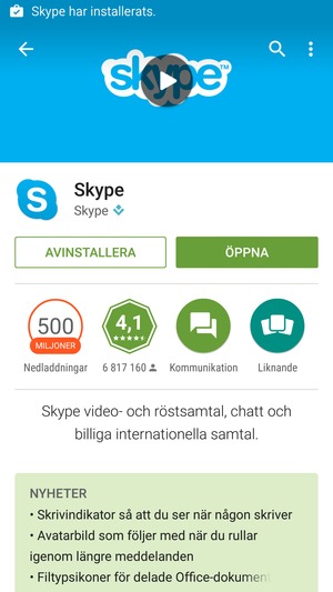 Välj ÖPPNA