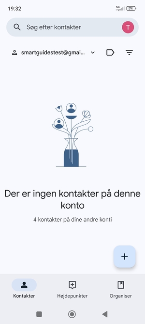 Vælg Organiser