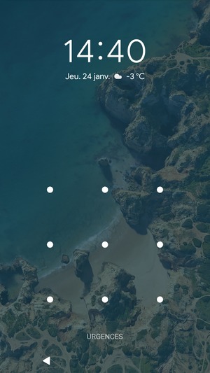 Votre téléphone est maintenant sécurisé par un écran de verrouillage