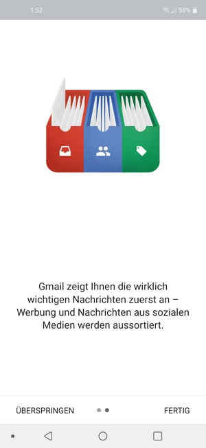Wählen Sie FERTIG