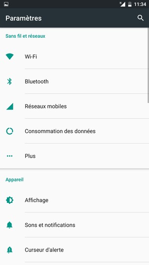 Sélectionnez Wi-Fi