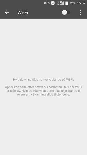 Slå på Wi-Fi