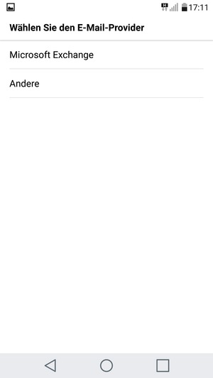 Wählen Sie Andere