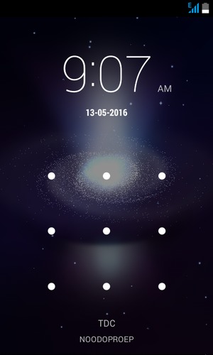 Uw telefoon is nu beveiligd met een schermvergrendeling