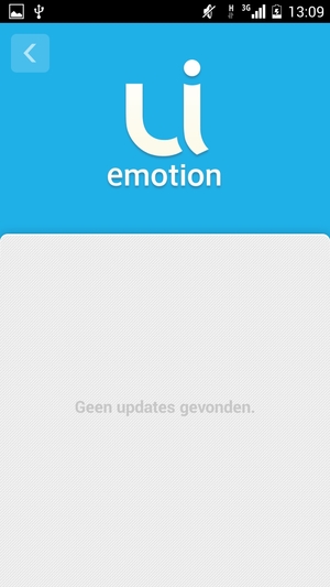 Als uw telefoon up-to-date is, zult u het volgende scherm zien.