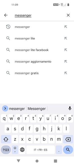 Inserisci il nome dell'app e seleziona Ricerca