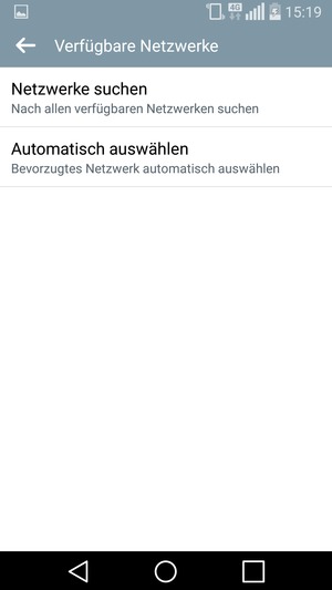 Wählen Sie Netzwerke suchen