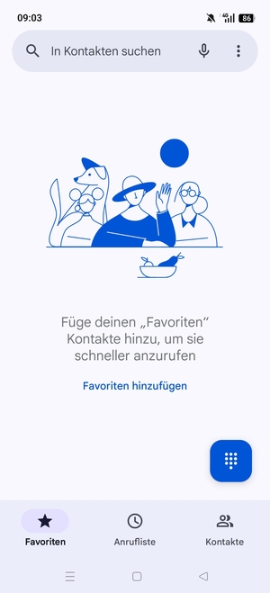Wählen Sie die Menü-Taste