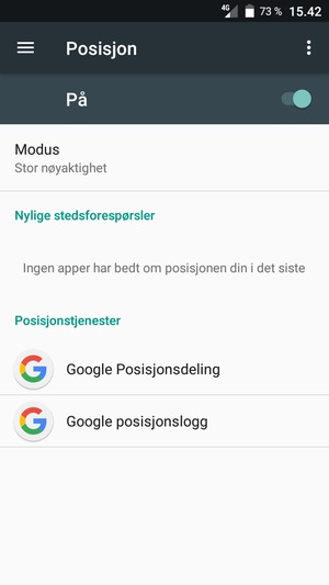 Slå av Posisjon