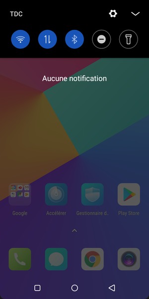 Déroulez à nouveau le menu du haut