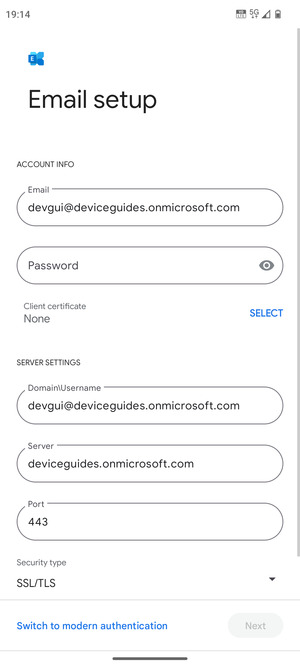 Enter your password