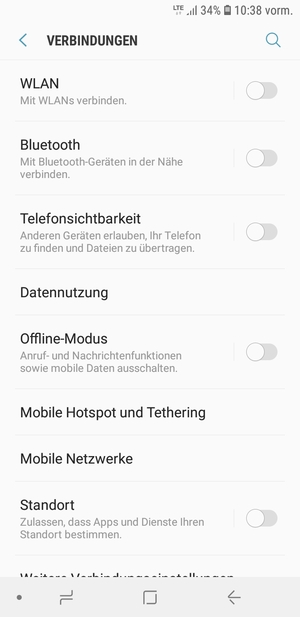 Wählen Sie Mobile Netzwerke