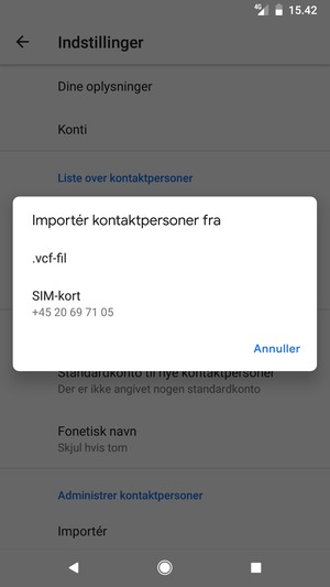 Vælg SIM-kort