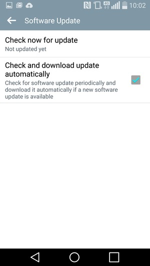 Select Check now for update