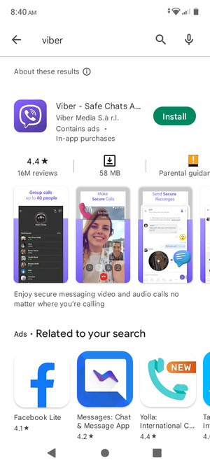 Select the app