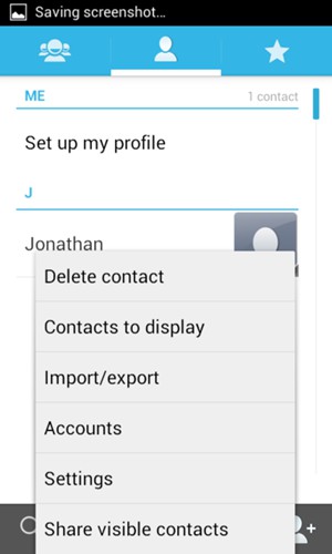 Select Import/export