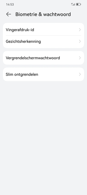 Selecteer Vergrendelschermwachtwoord