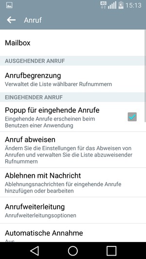 Wählen Sie Mailbox