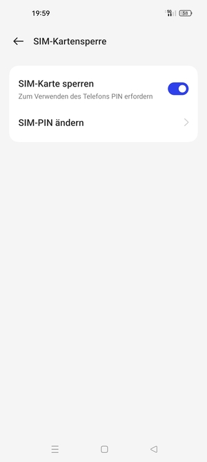 Wählen Sie SIM-PIN ändern