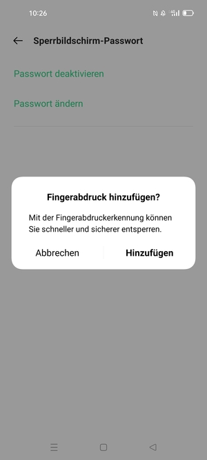 Wählen Sie die gewünschte Option