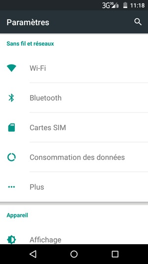 Sélectionnez Plus