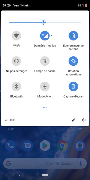 Sélectionnez le bouton Paramètres