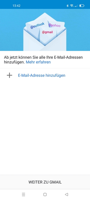 Wählen Sie E-Mail-Adresse hinzufügen