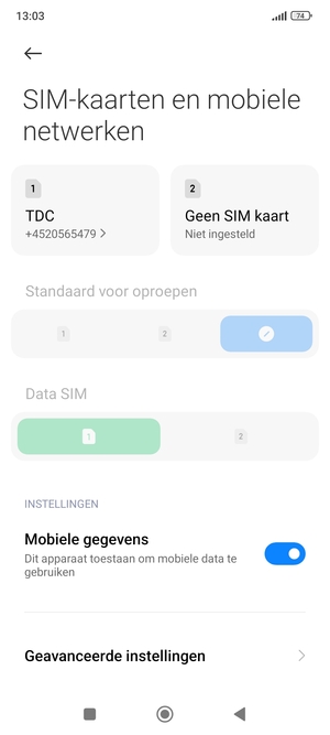 Selecteer Public