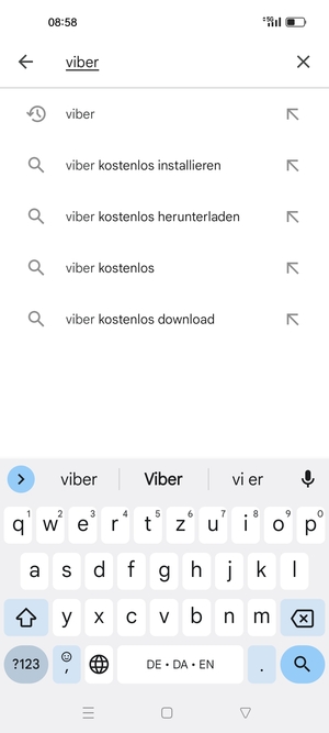 Geben Sie den Namen der App ein und wählen Sie Suchen