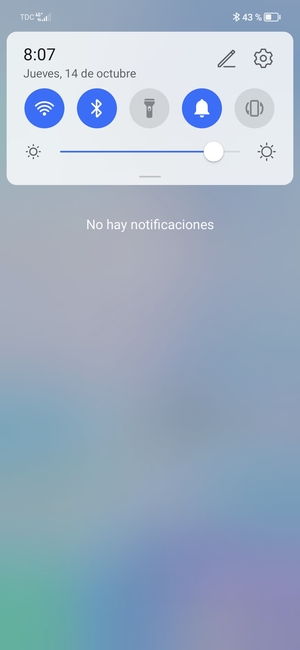 Deslice hacia abajo el menú superior de nuevo