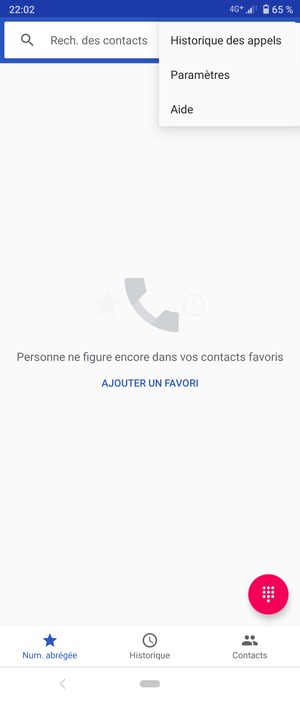 Sélectionnez Paramètres