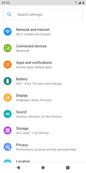 Select Network and Internet