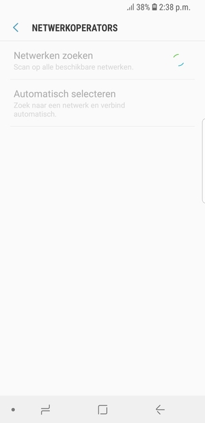 Wacht tot de zoekopdracht beëindigd is
