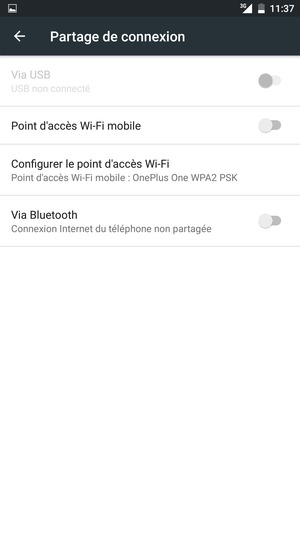 Sélectionnez Configurer le point d'accès Wi-Fi