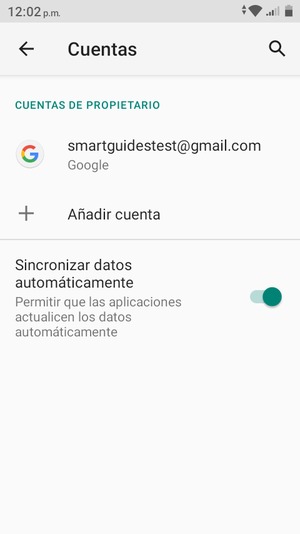 Seleccione su cuenta Google