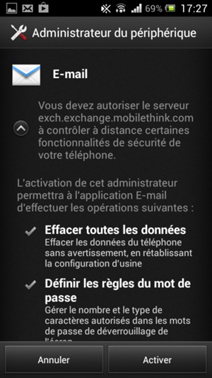 Sélectionnez Activer