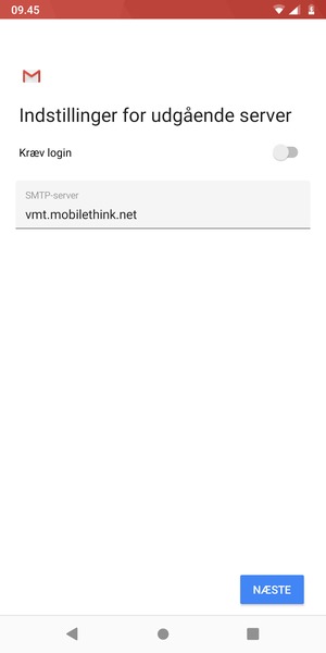 Slå Kræv login fra og vælg NÆSTE