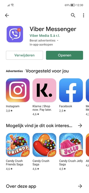 Selecteer Openen