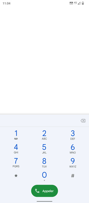 Appuyez longuement sur le numéro 1