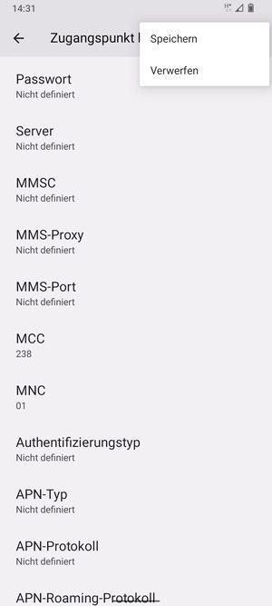 Wählen Sie Speichern