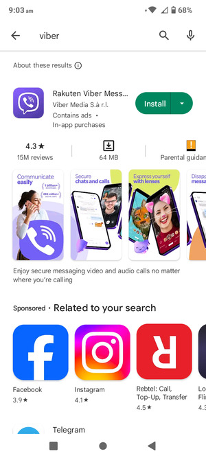 Select the app