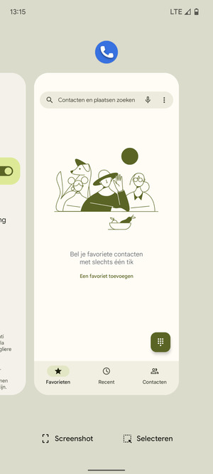 Veeg apps naar boven om ze te sluiten