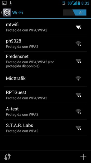 Seleccione la red inalámbrica a la que desea conectarse