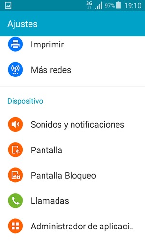 Vuelva al menú Ajustes y seleccione Pantalla Bloqueo